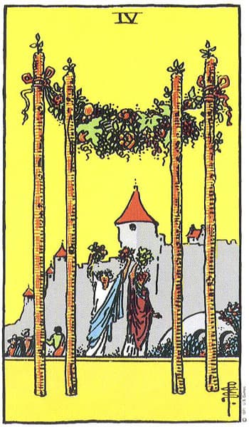 Four of Wands (Empat Tongkat)