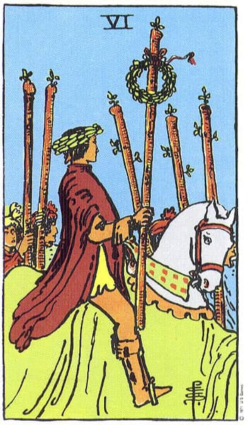 Six of Wands (Enam Tongkat)